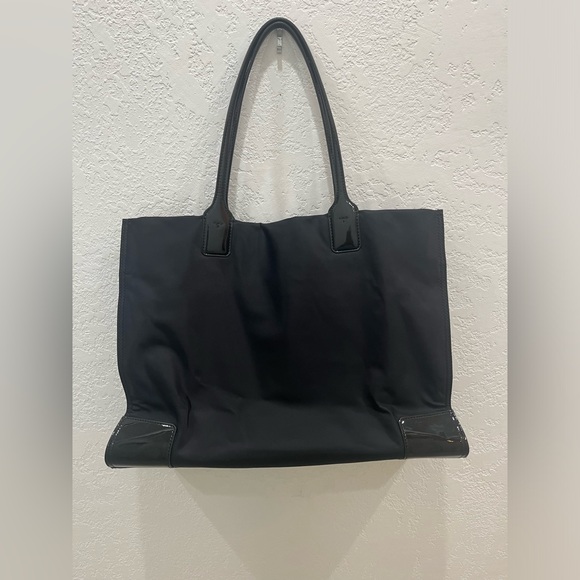 Tory Burch Black Ella Tote Bag - Picture 2 of 9